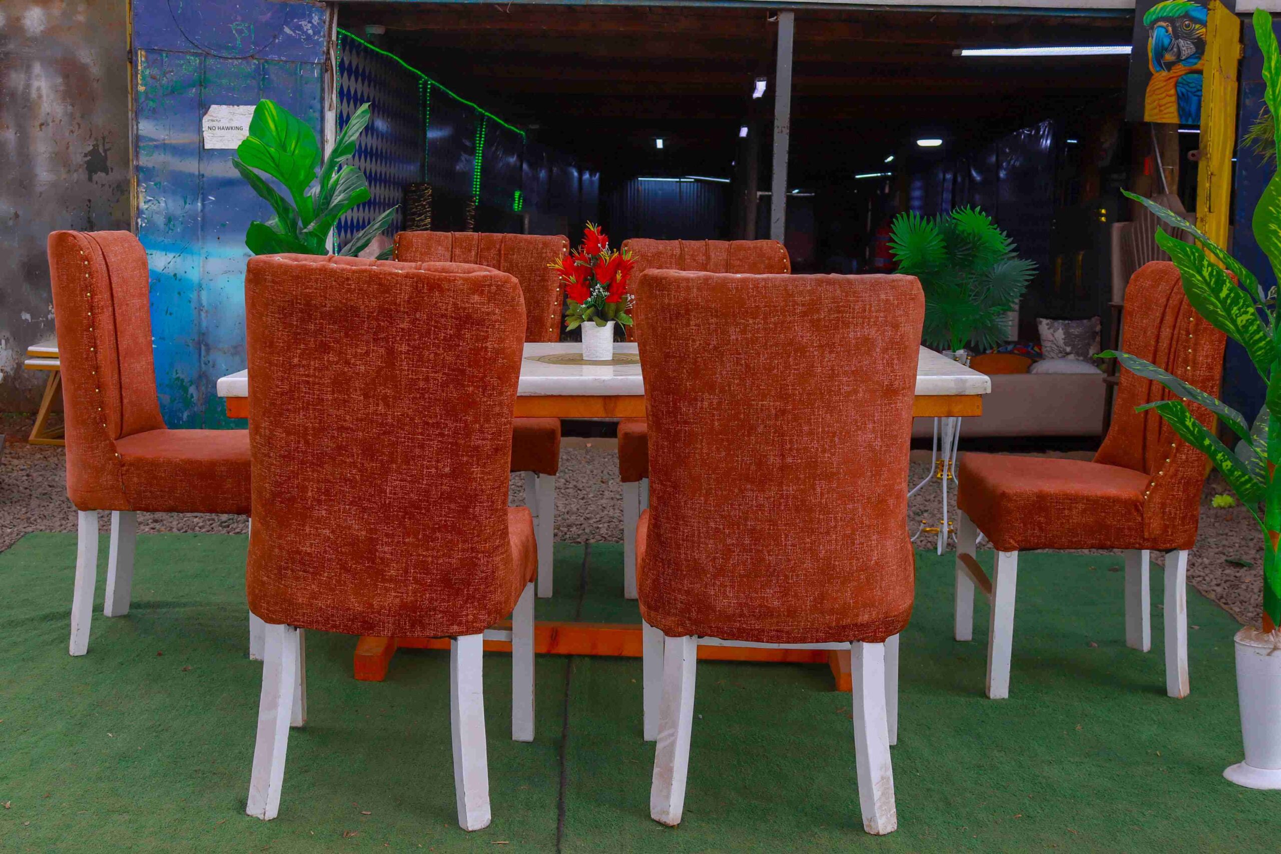 Wooden Mubble Dining Set - Image 3